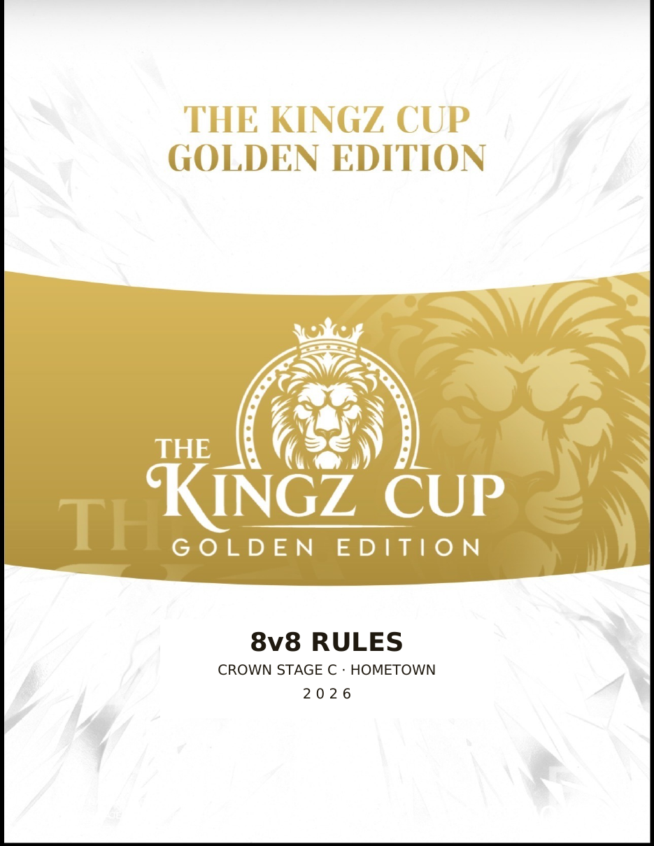 8v8 Crown Stage C and Hometown 2026 rulebook cover